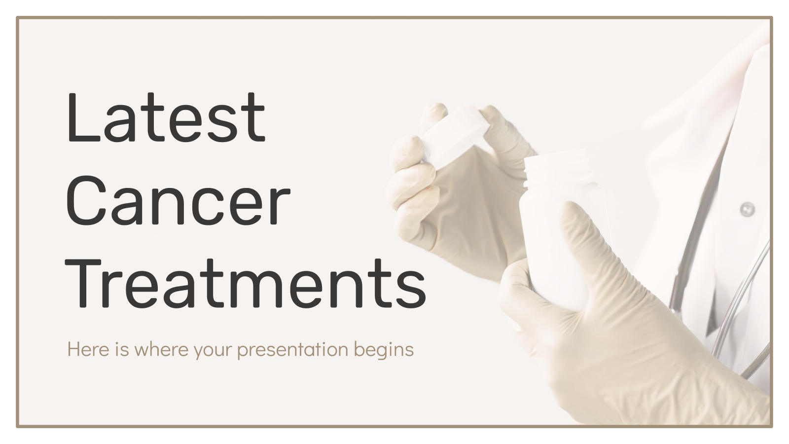 最新癌症治疗PowerPoint模板
